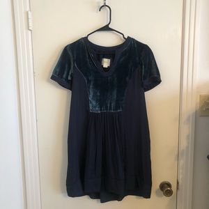 Anthropologie Maeve blue dress